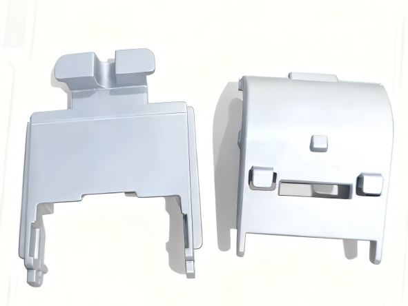 Powder coated aluminum die cast bracket and cover for commercial kitchen equipment